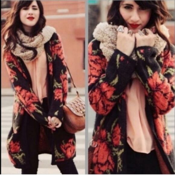 Free People Flower Power Cardigan Sweater - Picture 1 of 5